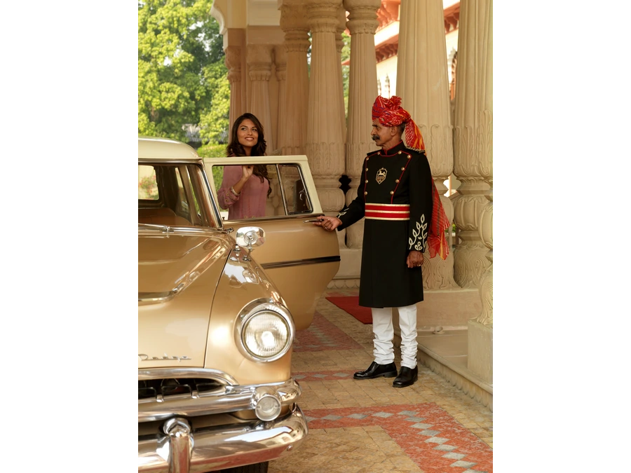 Bienvenida tradicional durante un viaje privado de lujo a India